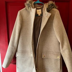 Camel J Crew Coat